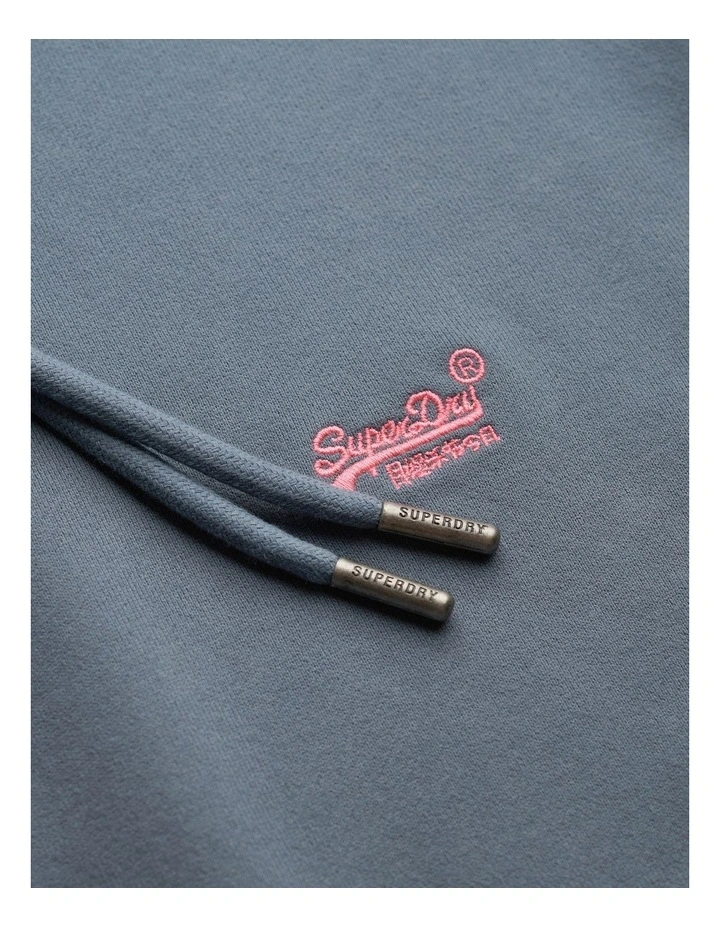 Essential Logo Hoodie in Stormy Weather Blue image 6