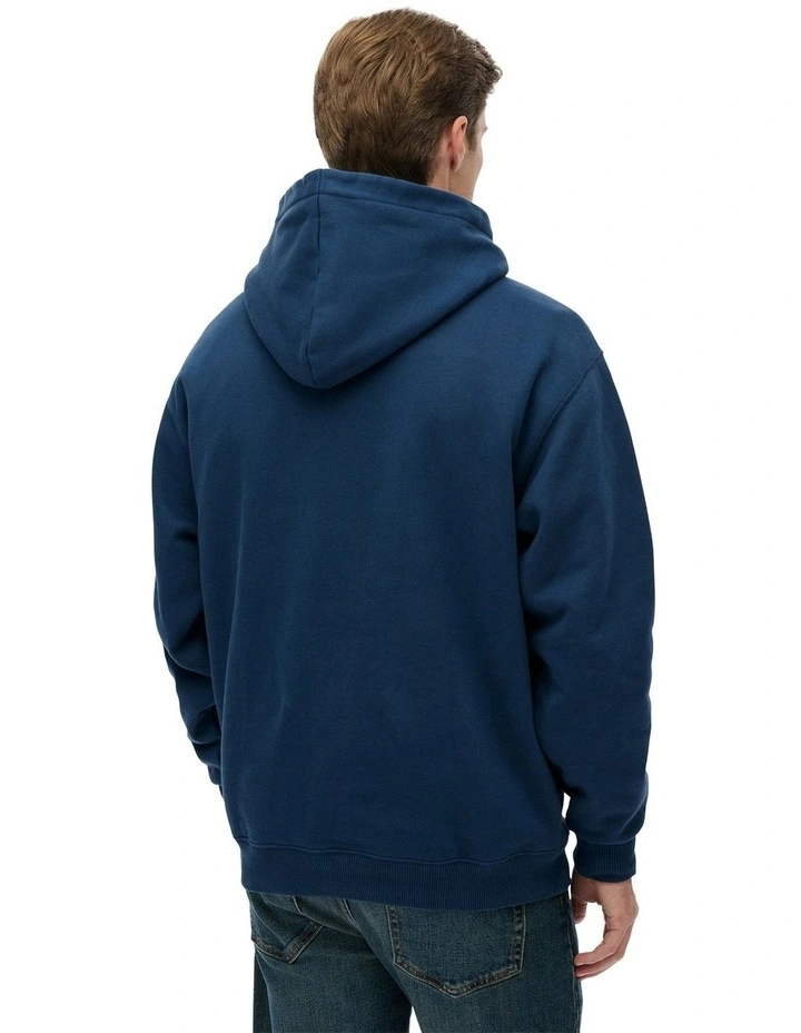 Vintage Athletics Oversized Hoodie in Insignia Blue image 2