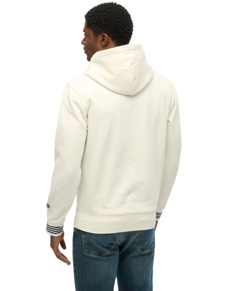 Athletic Club Hoodie in Off White image 2