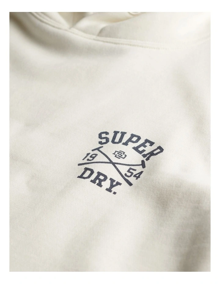 Athletic Club Hoodie in Off White image 6