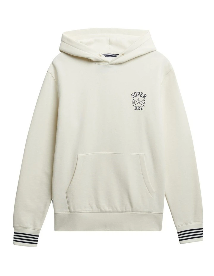 Athletic Club Hoodie in Off White image 7