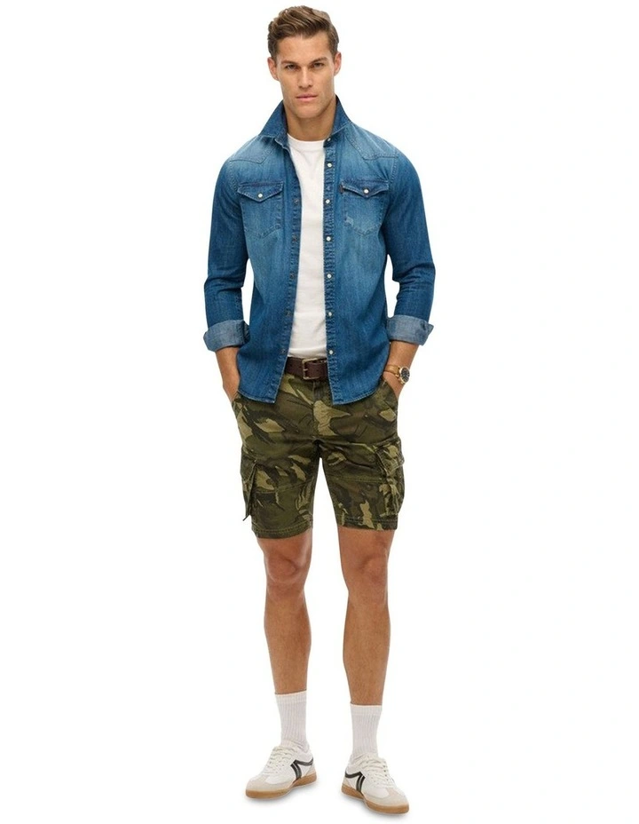 Core Cargo Short in Outline Camo image 7