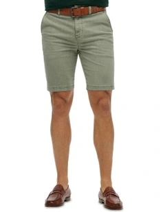 Officer Chino Short in Washed Sage