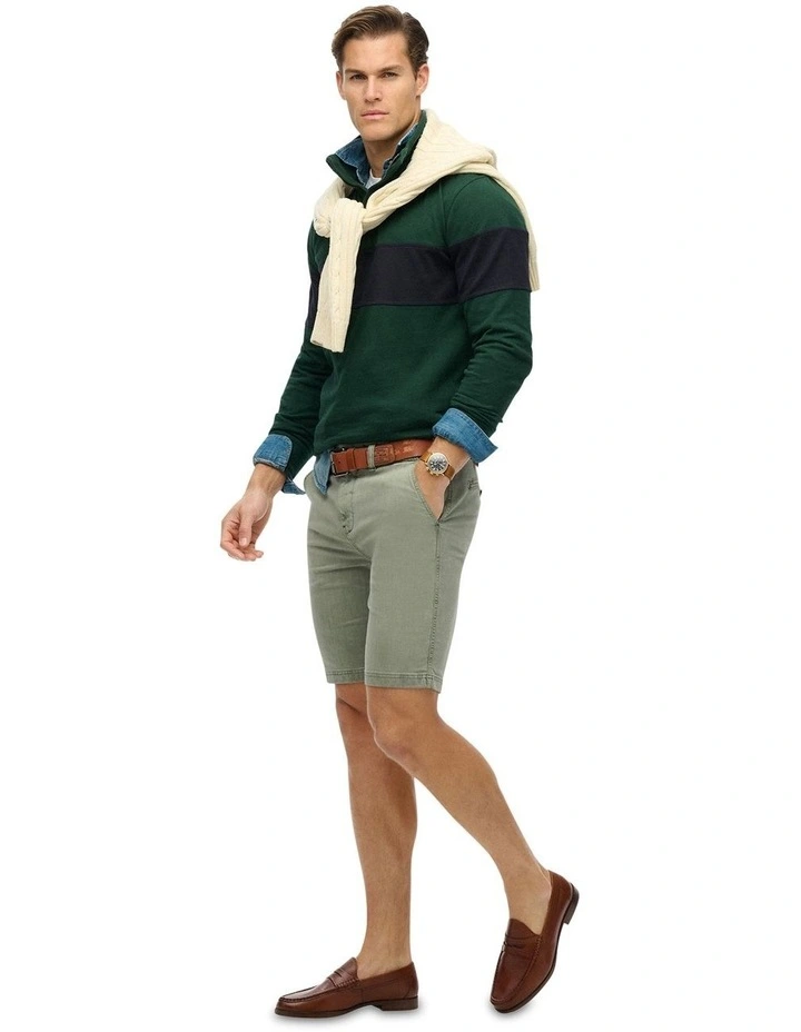 Officer Chino Short in Washed Sage image 4