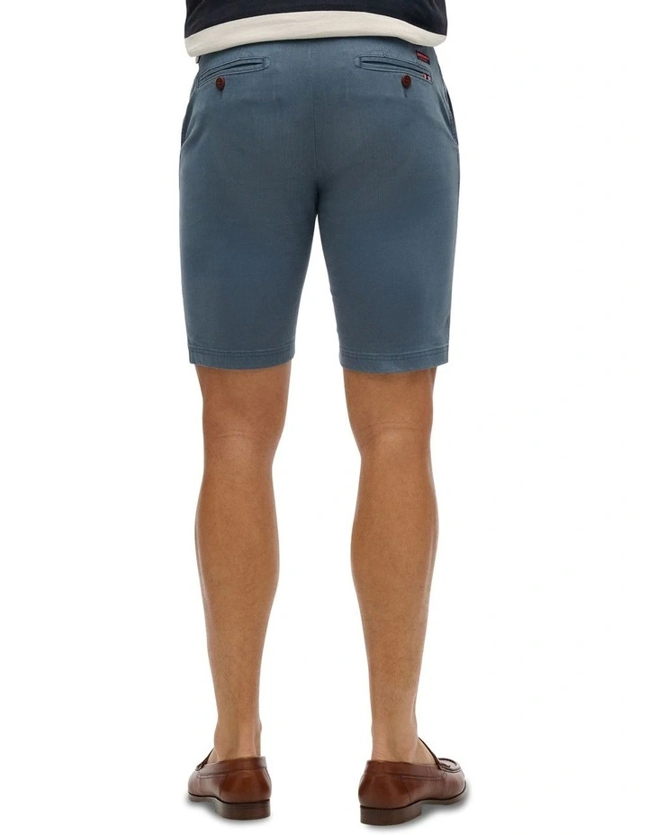 Officer Chino Shorts in Washed Blue image 2