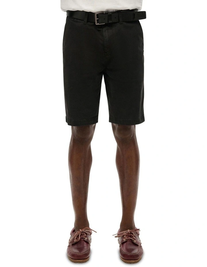 Officer Chino Short in Washed Black image 1