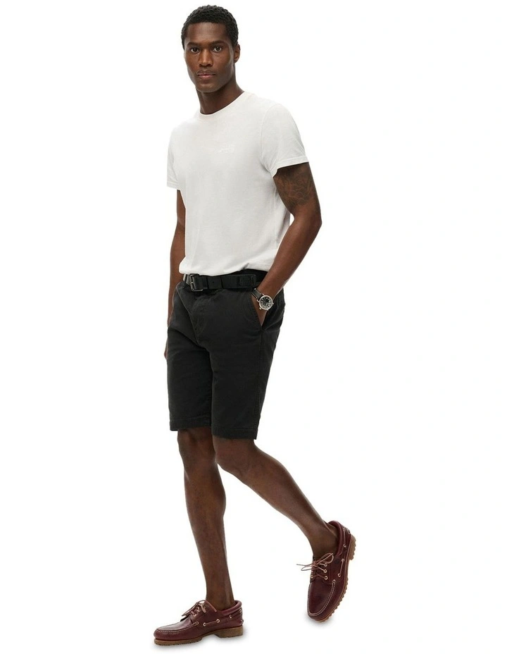 Officer Chino Short in Washed Black image 4