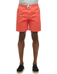 Essentials Walk Shorts in Rose Red