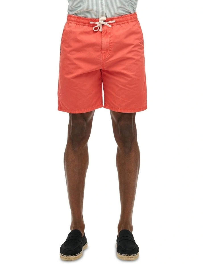 Essentials Walk Shorts in Rose Red image 1