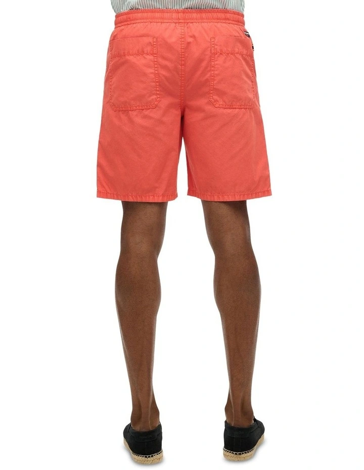 Essentials Walk Shorts in Rose Red image 2
