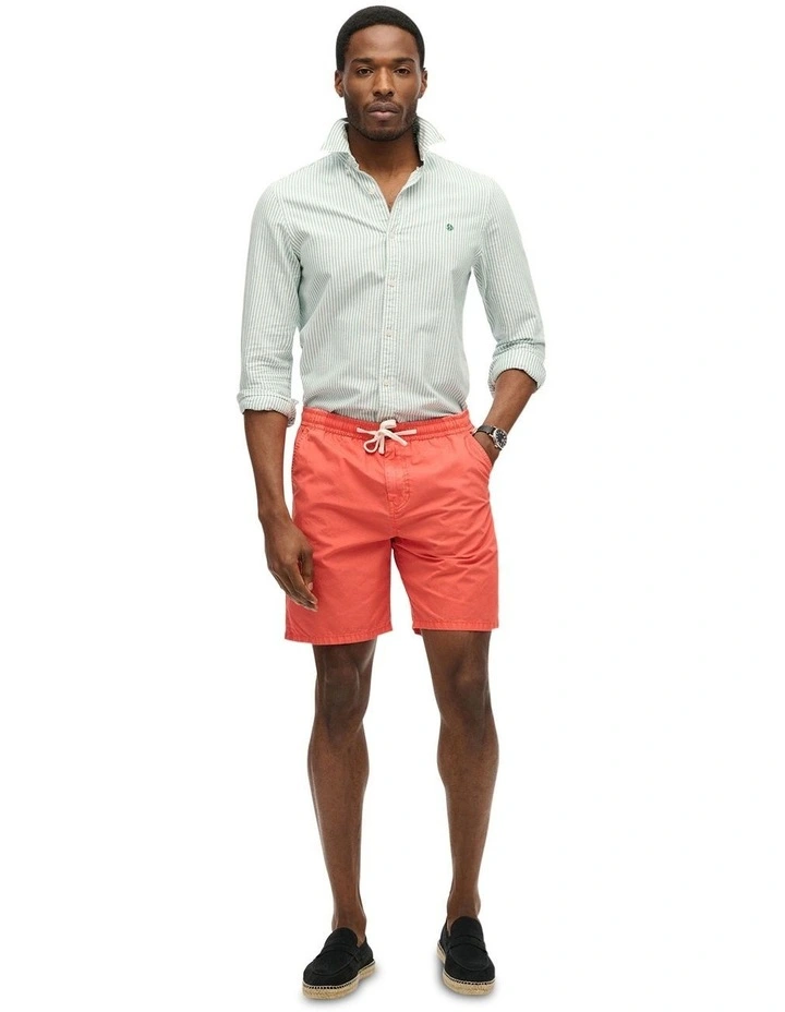 Essentials Walk Shorts in Rose Red image 3