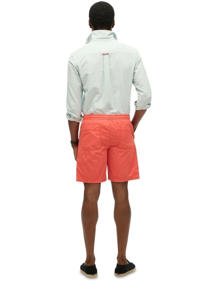 Essentials Walk Shorts in Rose Red image 4
