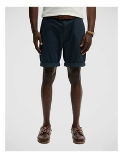 Premium Regular Chino Short in Eclipse Navy