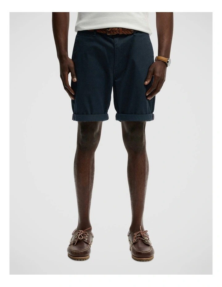 Premium Regular Chino Short in Eclipse Navy image 1
