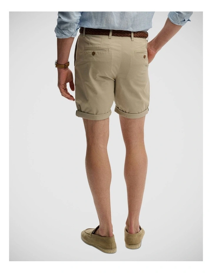 Premium Regular Chino Short in Sandstone Brown image 2