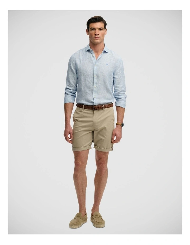 Premium Regular Chino Short in Sandstone Brown image 4