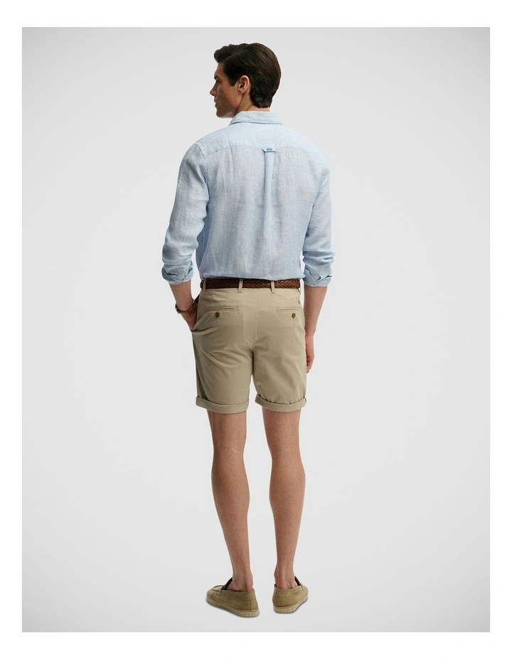 Premium Regular Chino Short in Sandstone Brown image 5