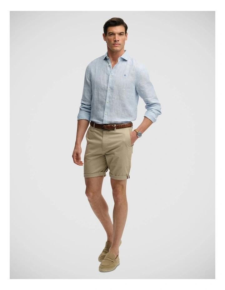Premium Regular Chino Short in Sandstone Brown image 6