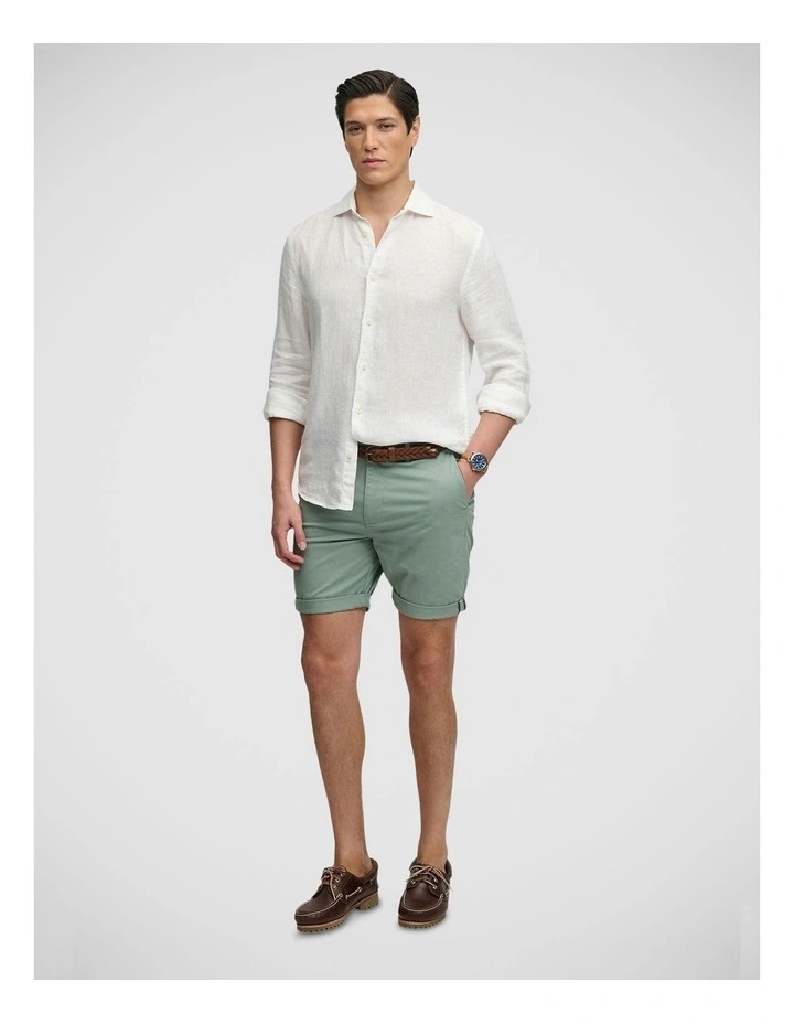 Premium Regular Chino Short in Sage Green image 5