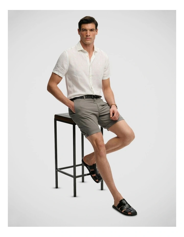 Premium Regular Chino Short in Washed Grey image 3