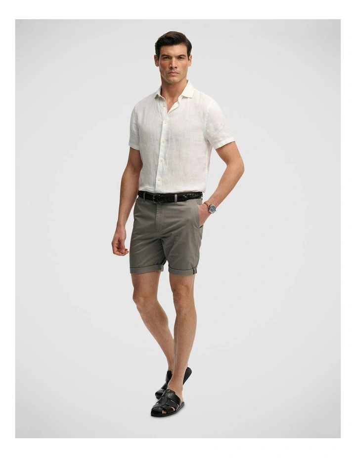 Premium Regular Chino Short in Washed Grey image 4