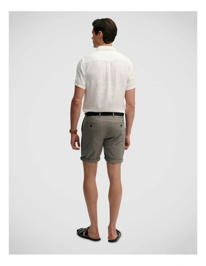 Premium Regular Chino Short in Washed Grey image 5