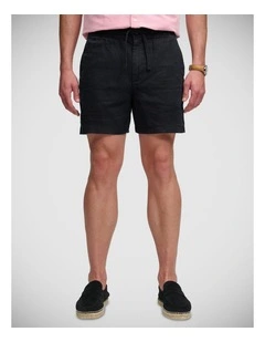 Merchant Linen Short in Eclipse Navy