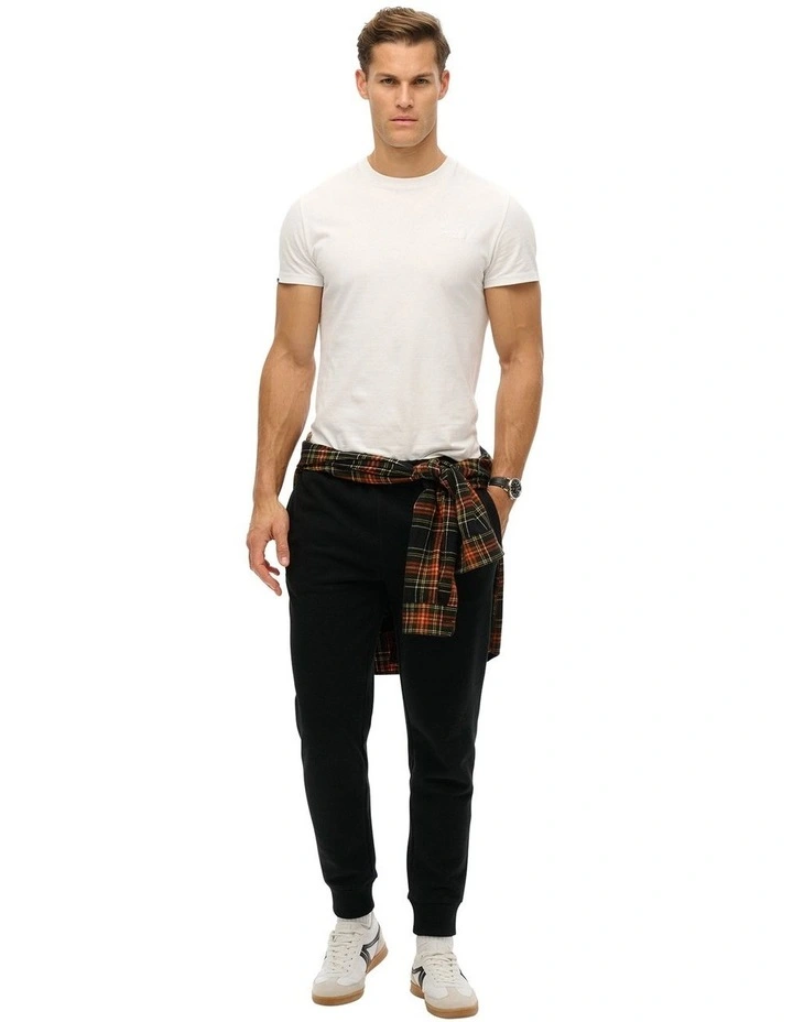 Essential Logo Joggers in Black image 4