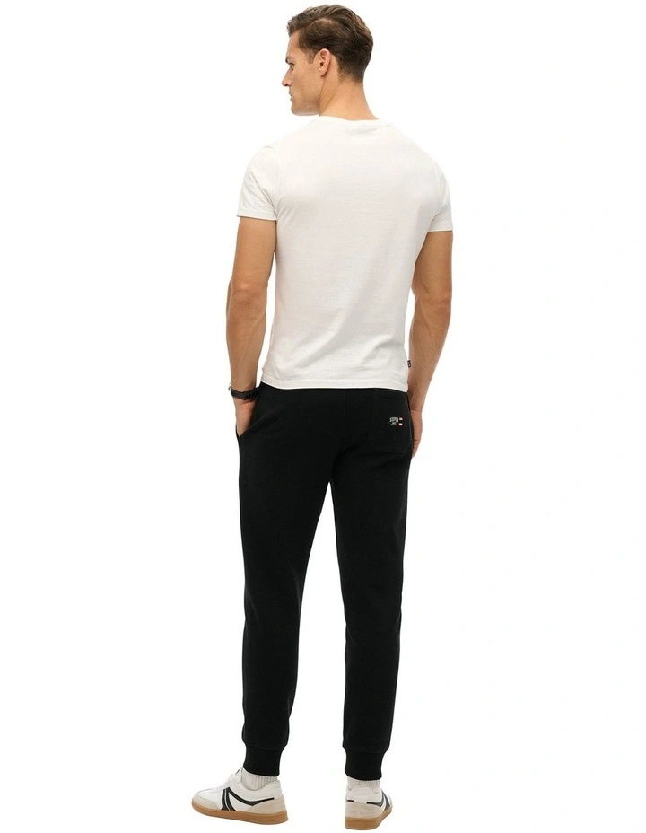 Essential Logo Joggers in Black image 5