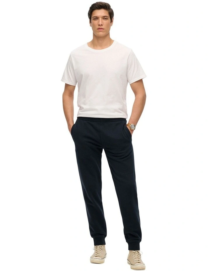 Essential Logo Joggers in Eclipse Navy image 3