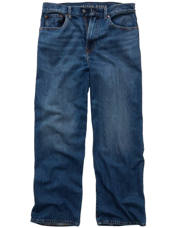 Medium Clean Baggy Jean in Blue image 3