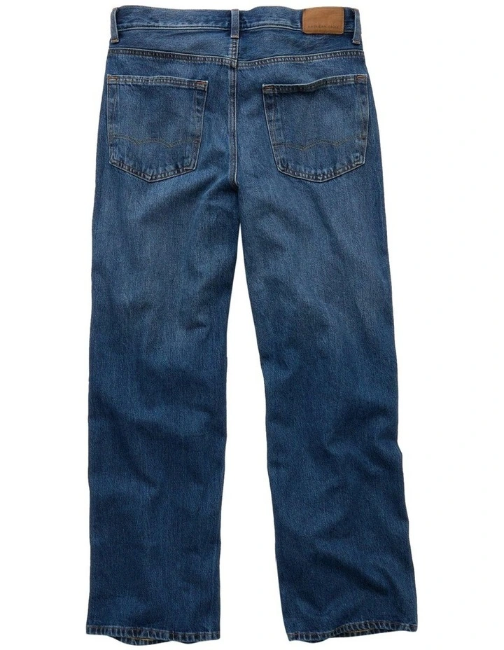 Medium Clean Baggy Jean in Blue image 4