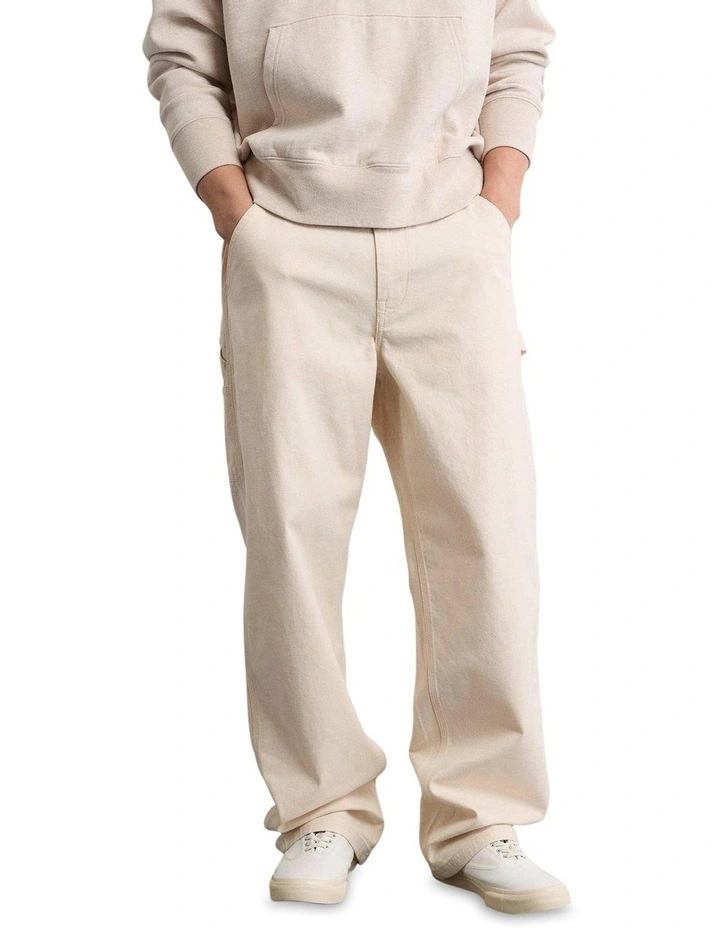 Carpenter Pant in Cream image 1