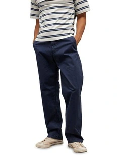 Flex Loose Lived-In Khaki Pant in Classic Navy