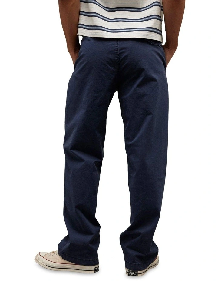 Flex Loose Lived-In Khaki Pant in Classic Navy image 2