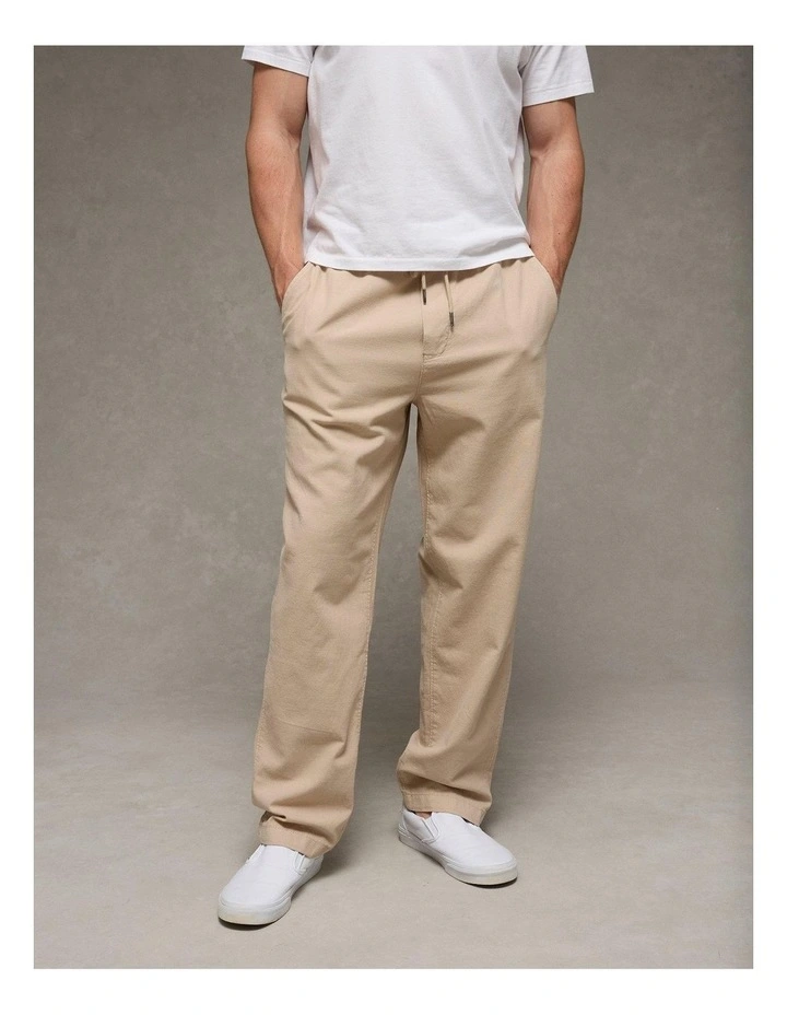 Pull-On Trekker Pant in Tan image 1