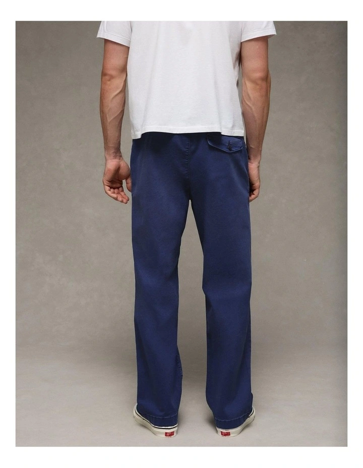 Flex Loose Lived-In Khaki Pant in Bright Blue image 2