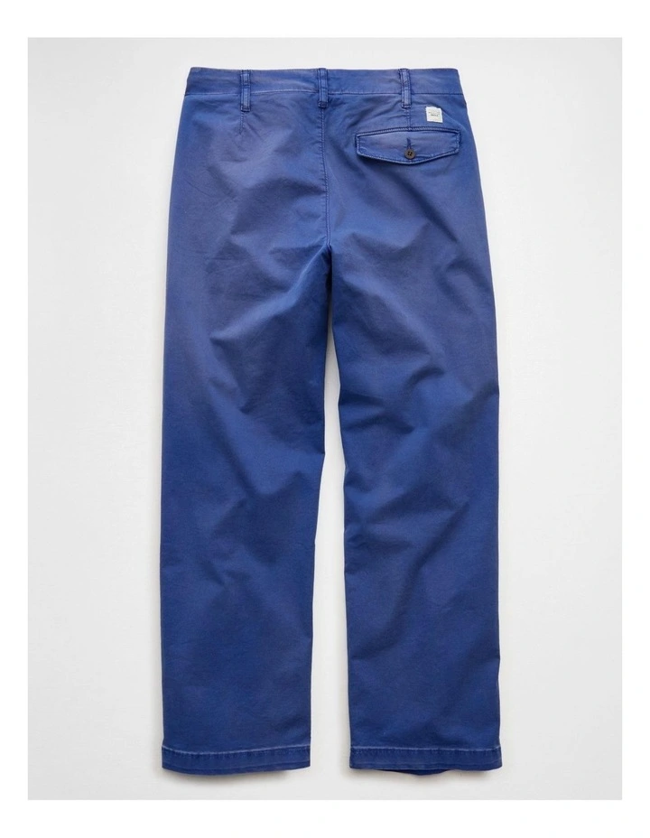 Flex Loose Lived-In Khaki Pant in Bright Blue image 4