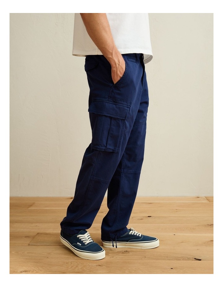 Flex Lived-In Cargo Pant in Deep Sea Blue image 2