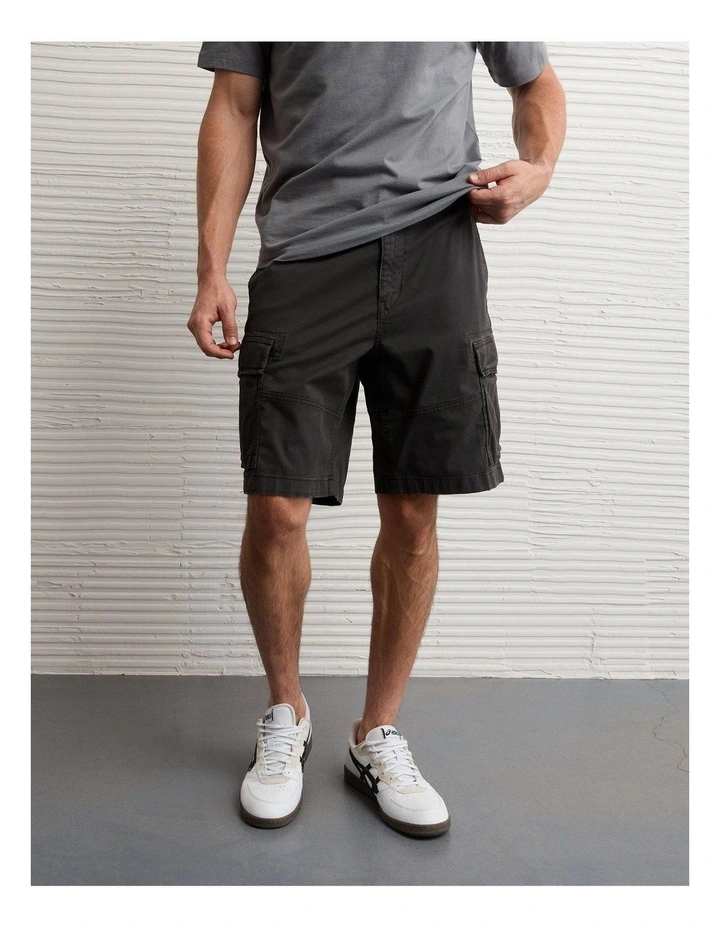 10 Flex Lived-In Cargo Short in Black image 1