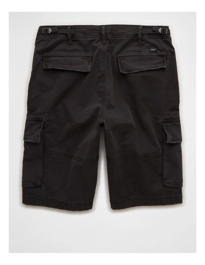 10 Flex Lived-In Cargo Short in Black image 4