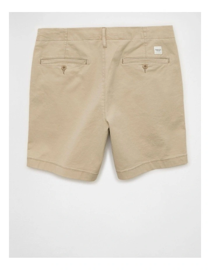 7 Flex Lived-In Khaki Short in Khaki image 4