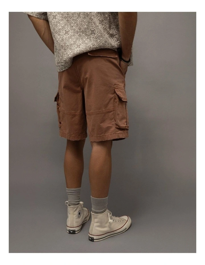 10" Flex Lived-In Cargo Short in Light Brown image 2