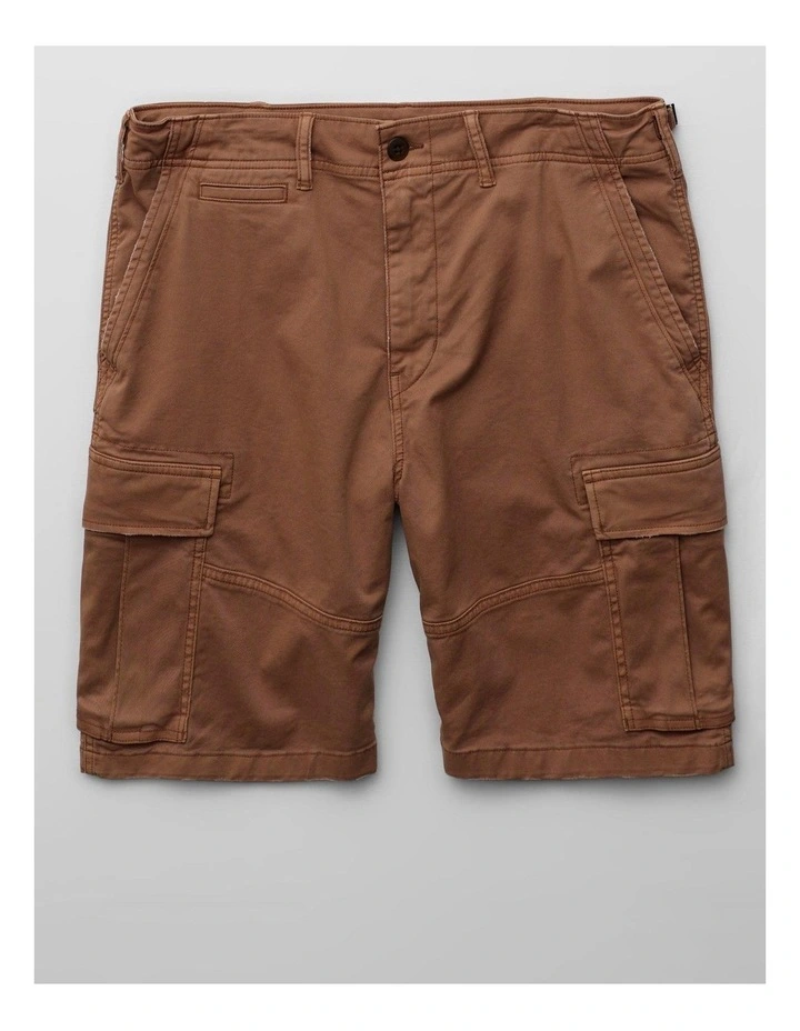 10" Flex Lived-In Cargo Short in Light Brown image 3