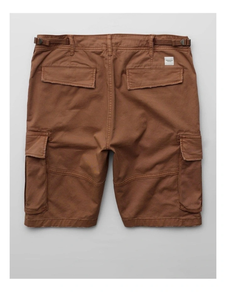 10" Flex Lived-In Cargo Short in Light Brown image 4