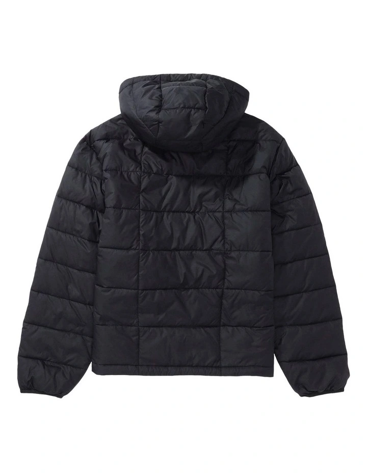 Lightweight Puffer Jacket in Black image 4