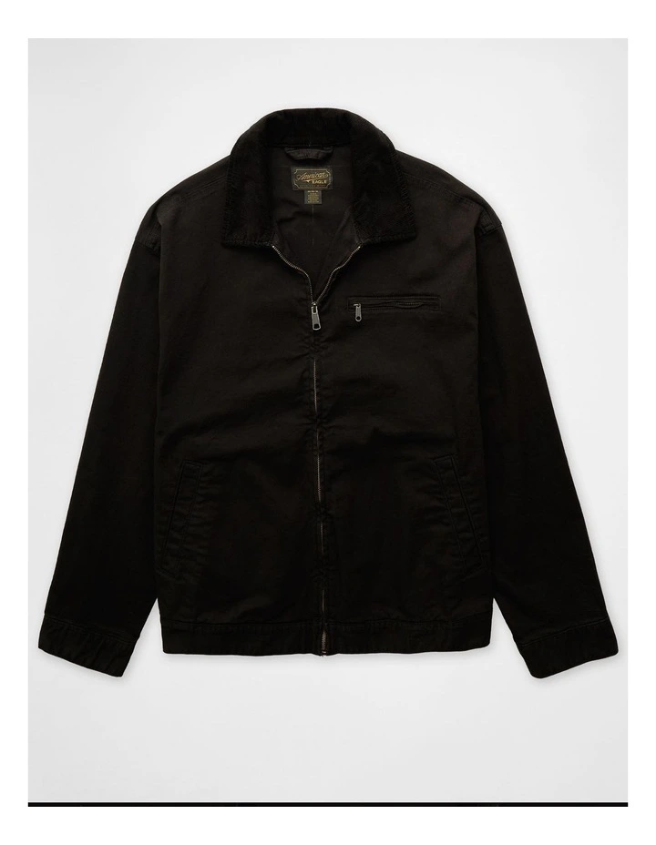 Workwear Jacket in Black image 3