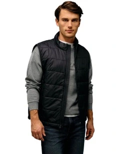 Lightweight Puffer Vest in Black