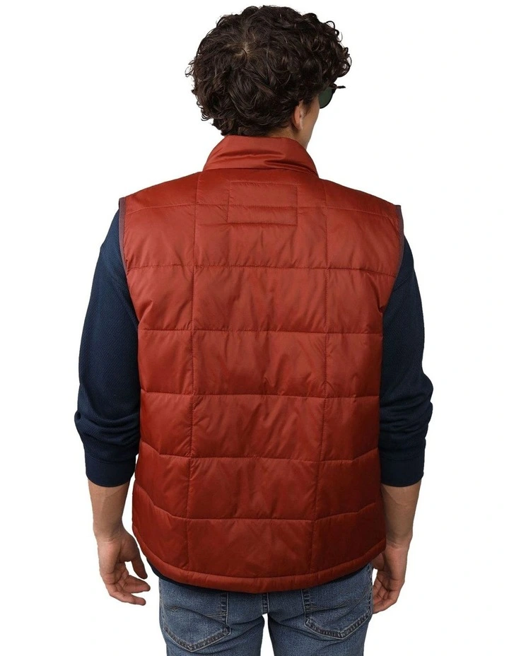 Lightweight Puffer Vest in Iced Mocha image 2