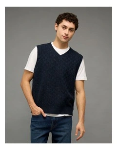 Sweater Vest in Navy